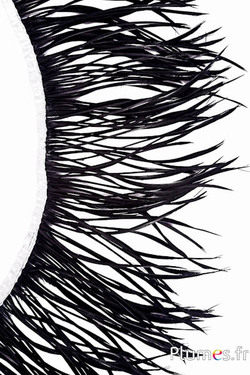 Gans guirlande - lengte van veren 13-19 cm - zwart